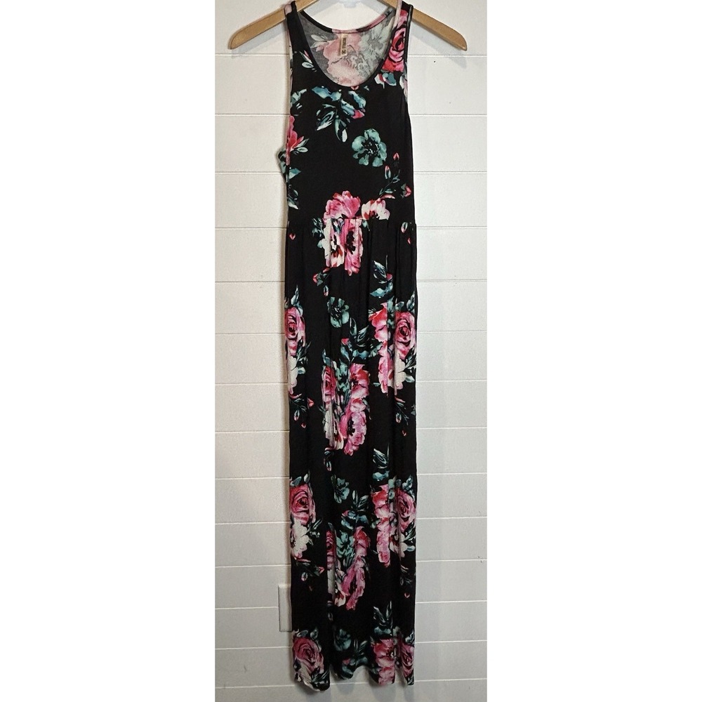 Grecerelle Sleeveless Maxi Dress Long Floral Women's Medium